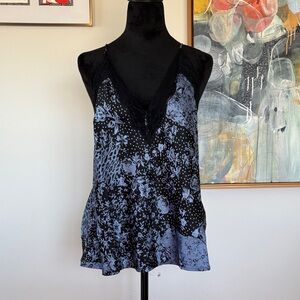 ASOS Black and Blue Floral Camisole